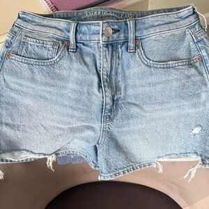 American Eagle Outfitters Women's Faded Blue Jean Shorts